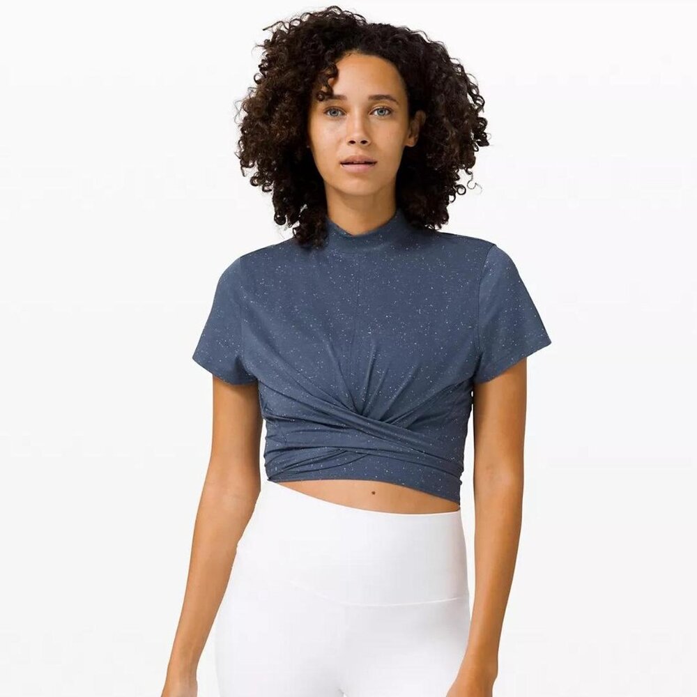 NEW Lululemon Cinchable Waist High-Neck Short-Sleeve Shirt